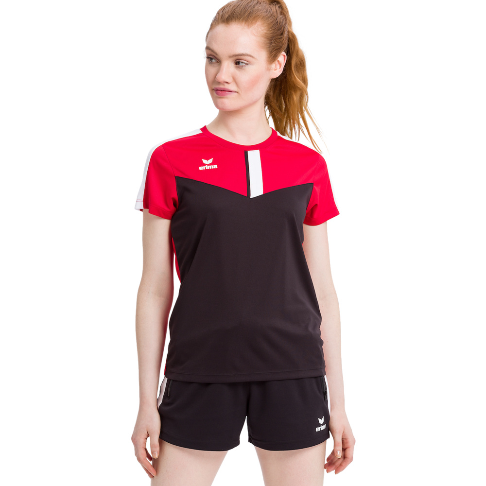 Camiseta negra 2024 y roja mujer