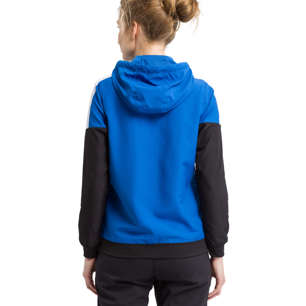 ERIMA SQUAD TRACK TOP JACKET WITH HOOD, ROYAL-BLACK-WHITE WOMEN. 