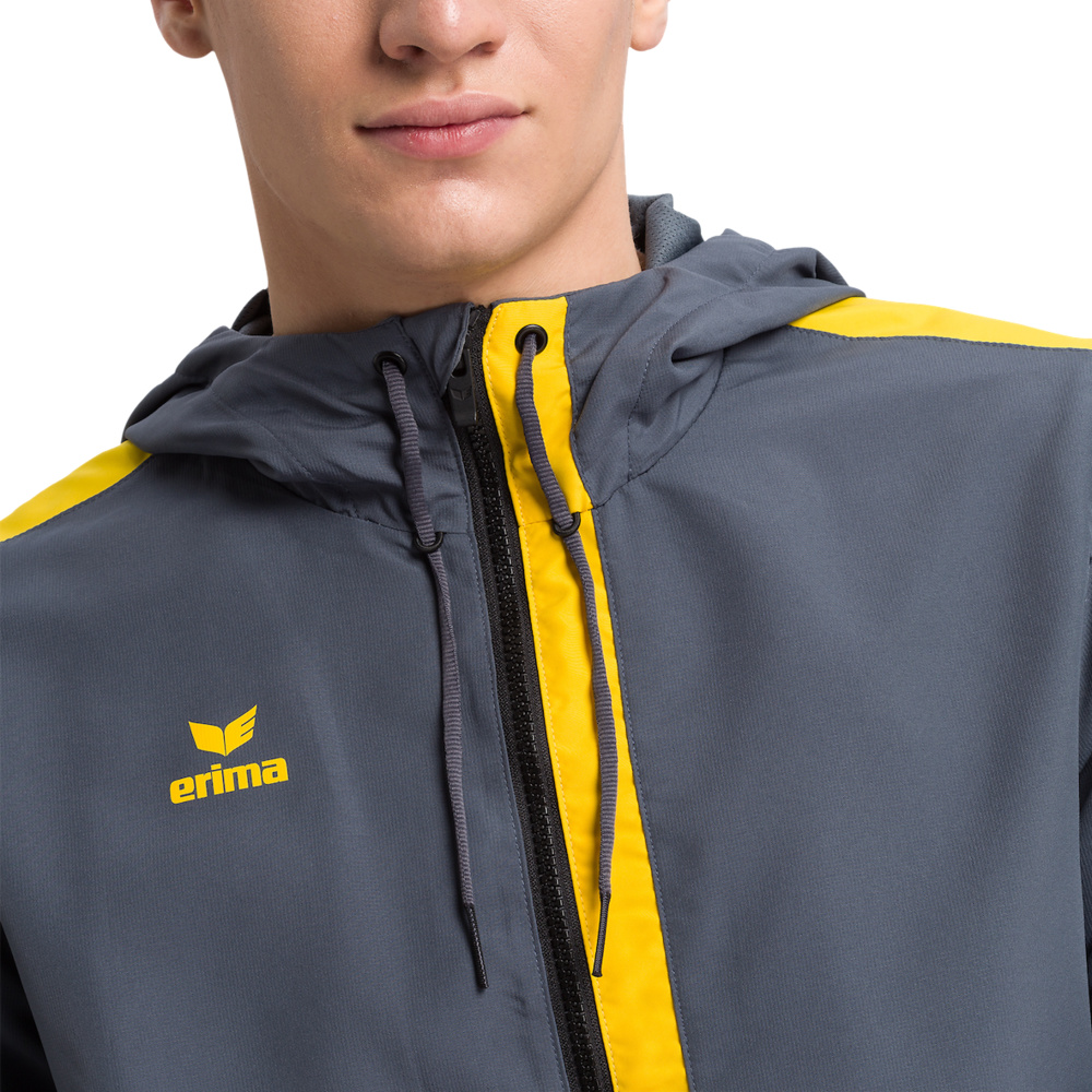 Black and yellow track cheap jacket