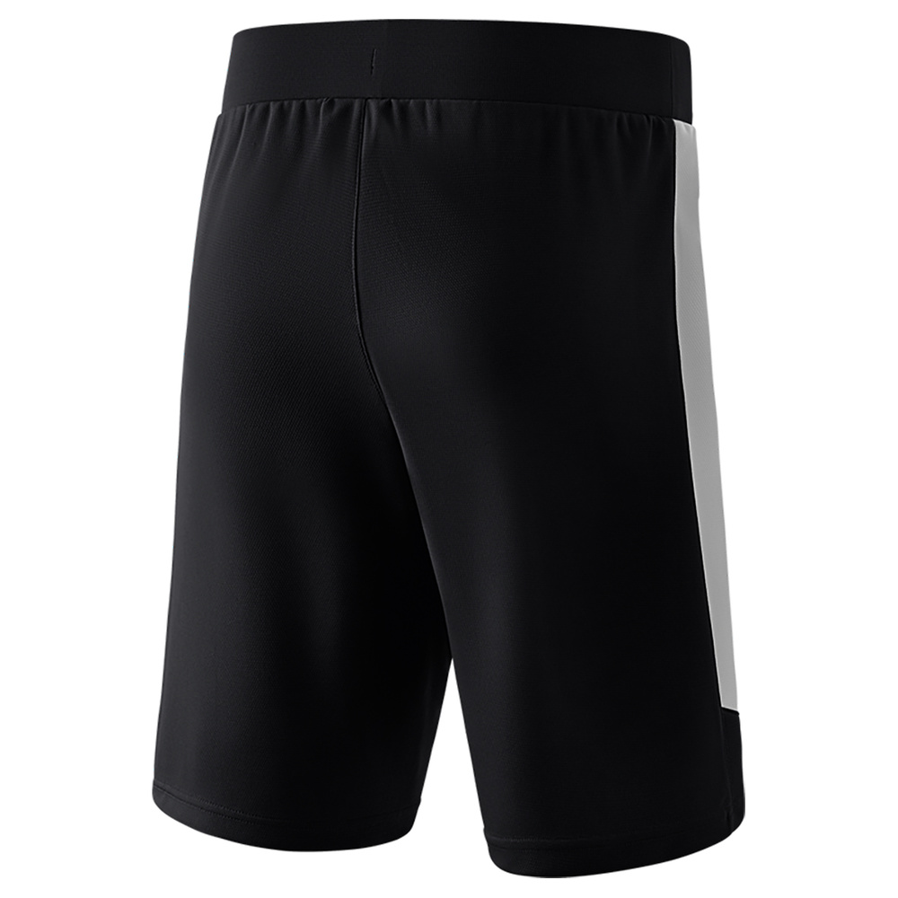 ERIMA SQUAD WORKER SHORTS, BLACK-SILVER GREY MEN. 