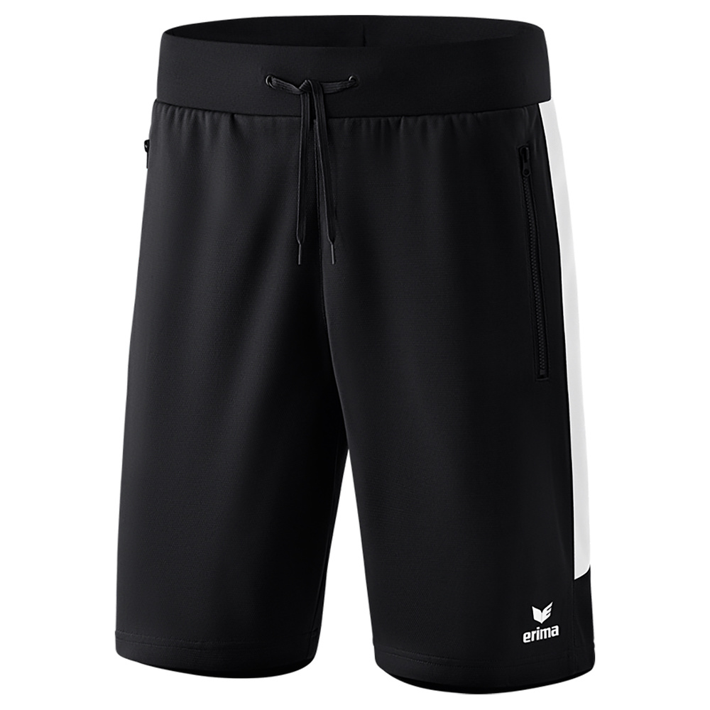 ERIMA SQUAD WORKER SHORTS, BLACK-WHITE KIDS. 