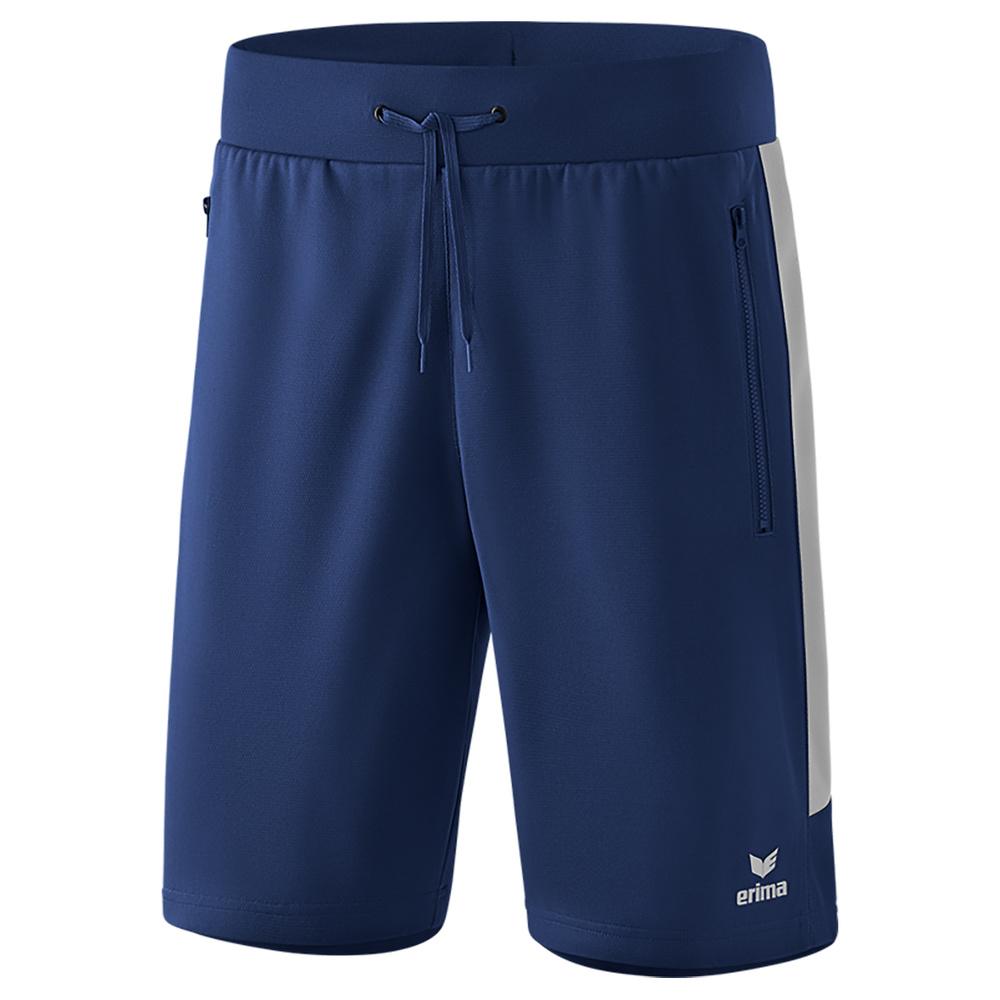 ERIMA SQUAD WORKER SHORTS, NAVY-SILVER GREY MEN. 