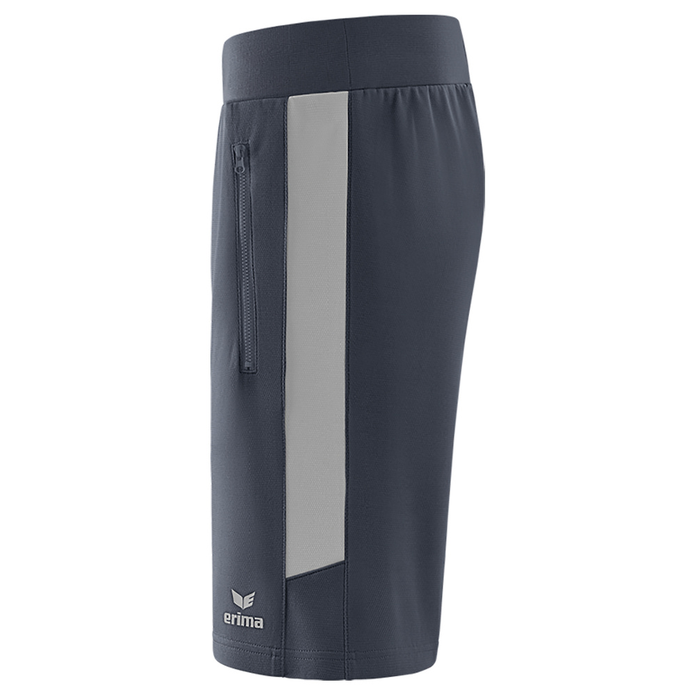 ERIMA SQUAD WORKER SHORTS, SLATE GREY-SILVER GREY KIDS. 