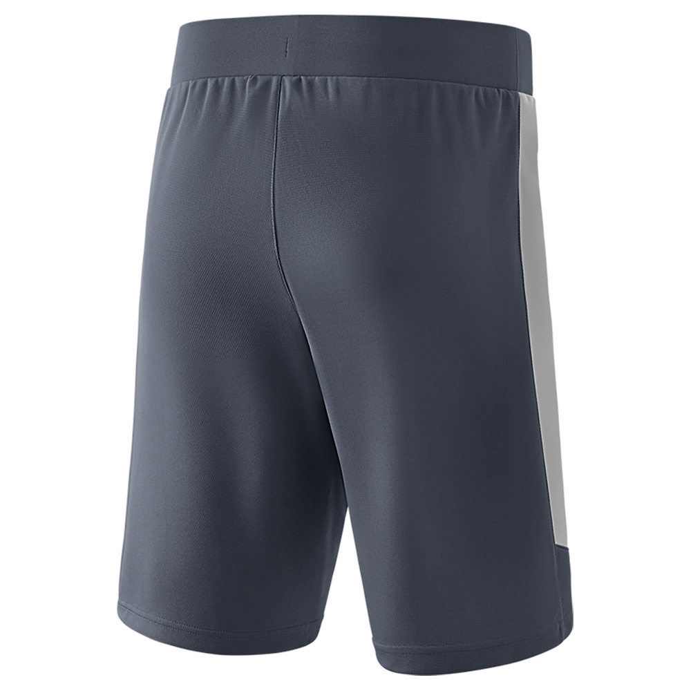 ERIMA SQUAD WORKER SHORTS, SLATE GREY-SILVER GREY KIDS. 