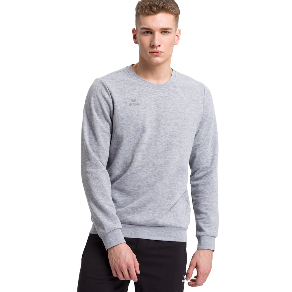 ERIMA SWEATSHIRT, GREY MARL UNISEX. 