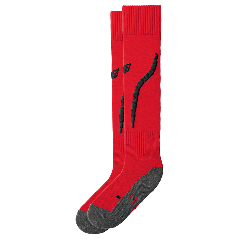 ERIMA TANARO FOOTBALL SOCKS, RED-BLACK UNISEX. 