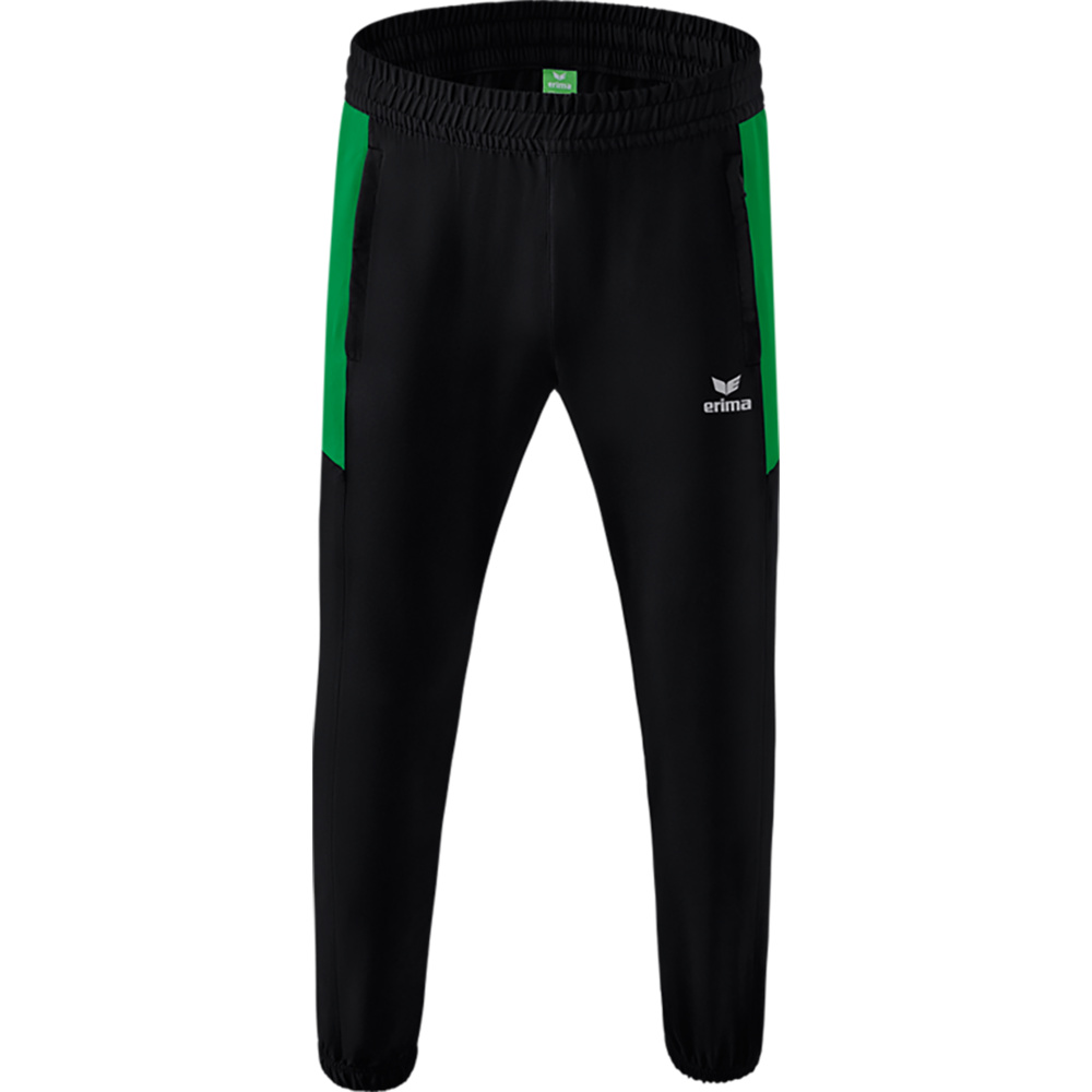 ERIMA TEAM PRESENTATION PANTS, BLACK-EMERALD KIDS. 