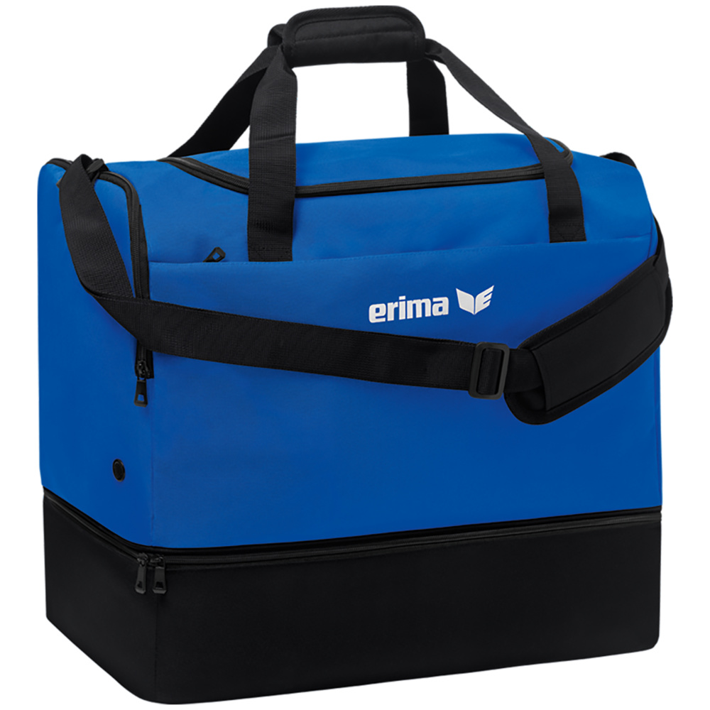 ERIMA TEAM SPORTS BAG WITH BOTTOM COMPARTMENT, NEW ROYAL. 