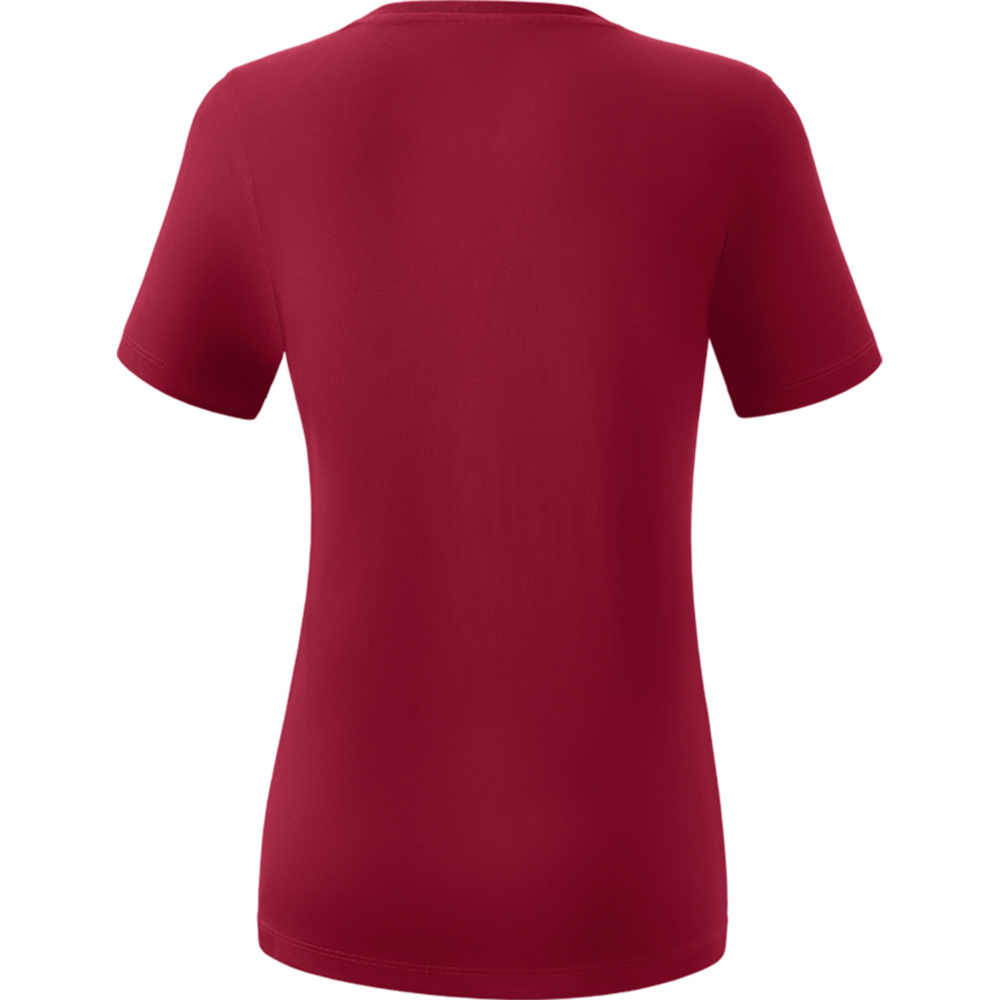 ERIMA TEAMSPORTS T-SHIRT, BORDEAUX LADIES. 