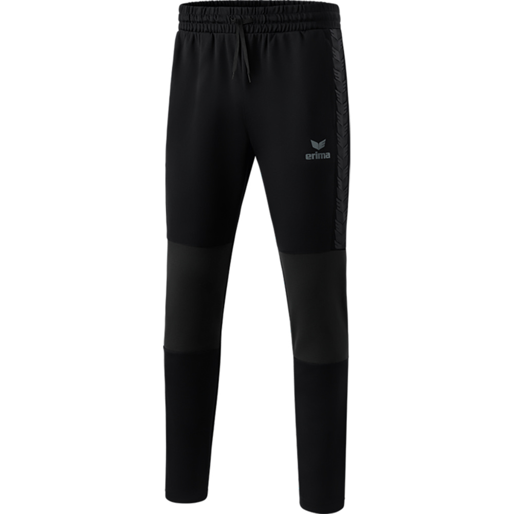 ERIMA TRAINING PANTS, BLACK KIDS. 