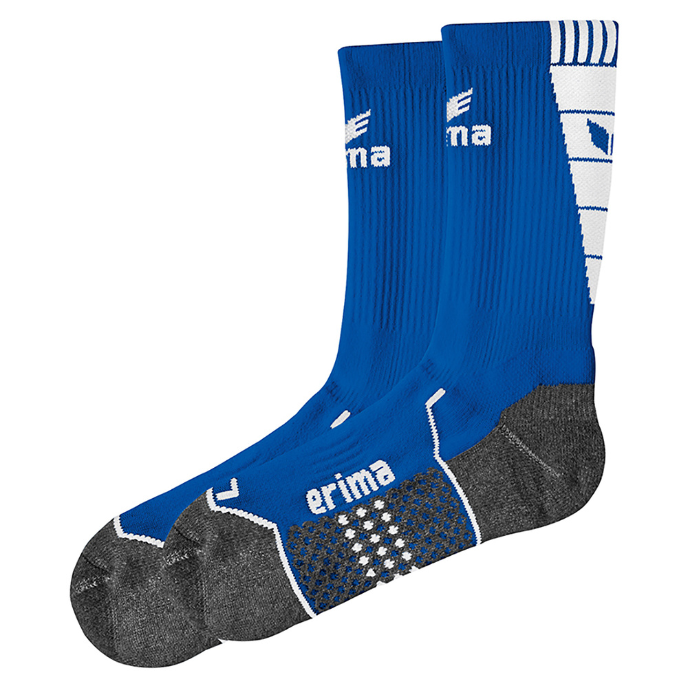 ERIMA TRAINING SOCKS, NEW ROYAL-WHITE UNISEX. 