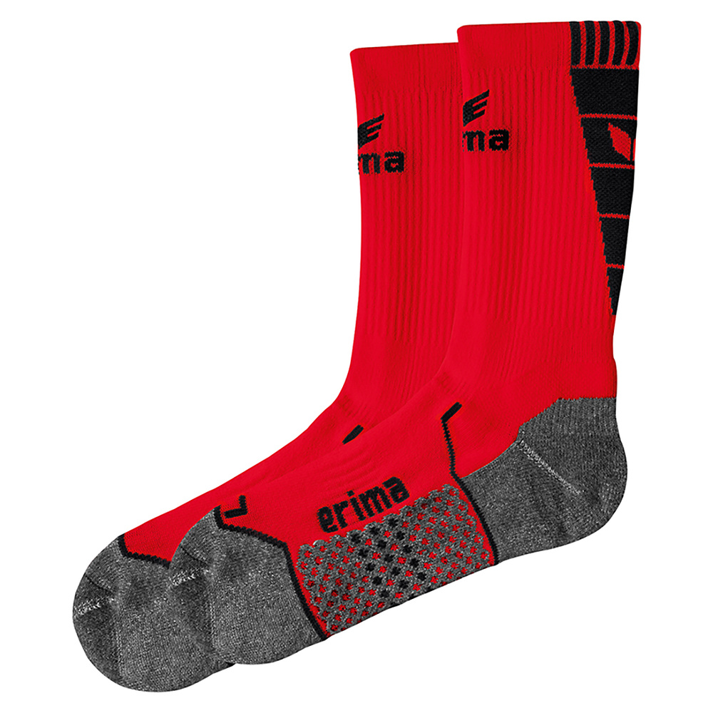 ERIMA TRAINING SOCKS, RED-BLACK UNISEX. 