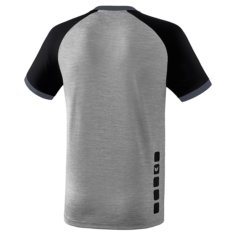 ERIMA ZENARI 3.0 JERSEY, GREY MARL-BLACK-DARK GREY MAN. 