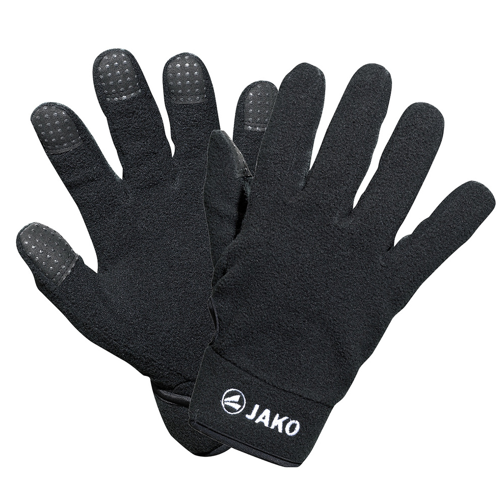 GUANTES POLARES DE JUGADOR JAKO, NEGRO. 