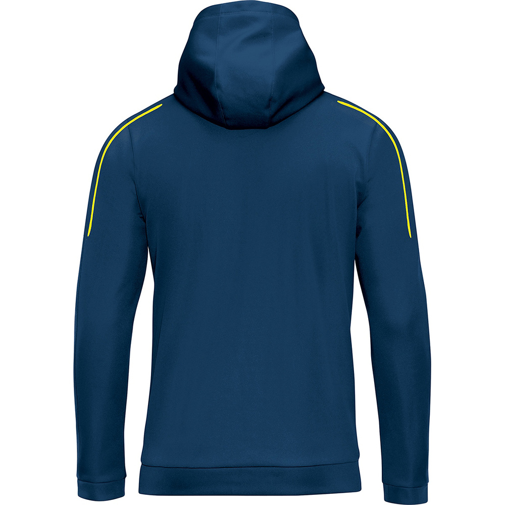 HOODED JACKET JAKO CLASSICO, NIGHT BLUE-CITRO MEN. 