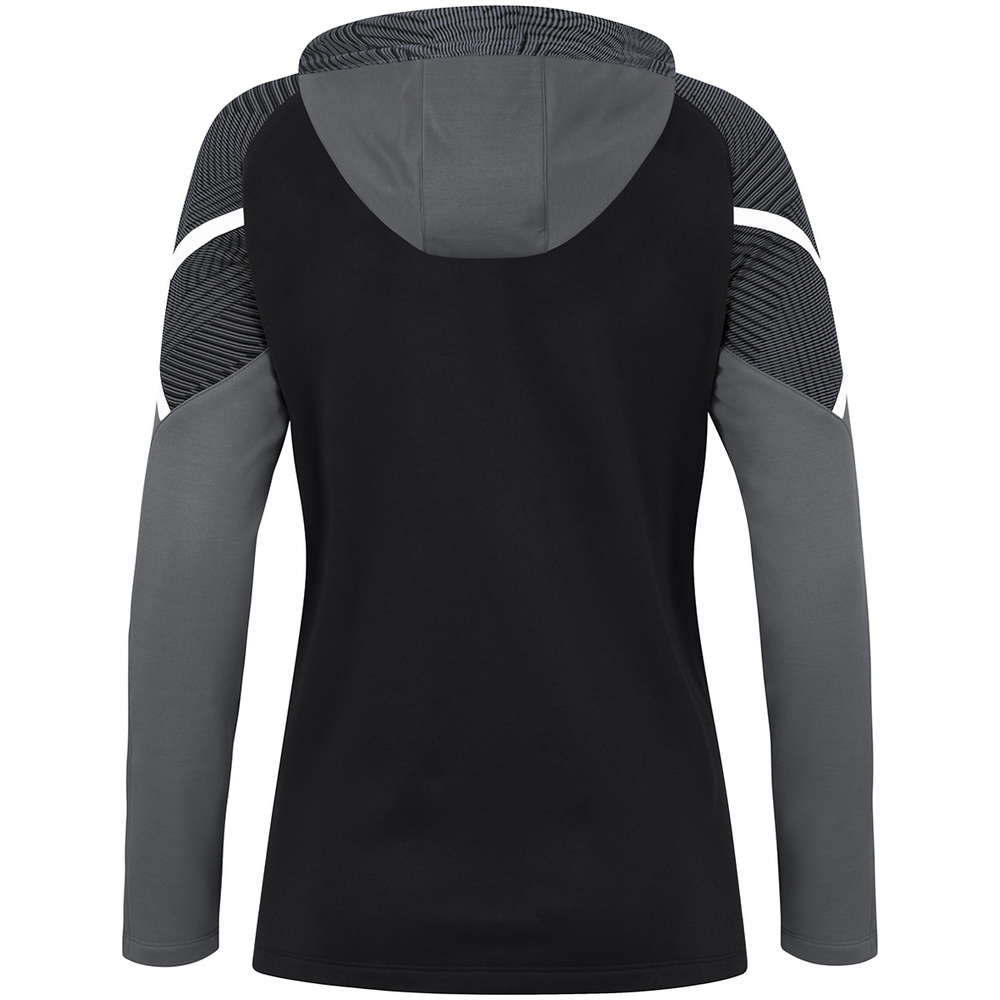 HOODED JACKET JAKO PERFORMANCE, BLACK-ANTHRA LIGHT WOMEN. 