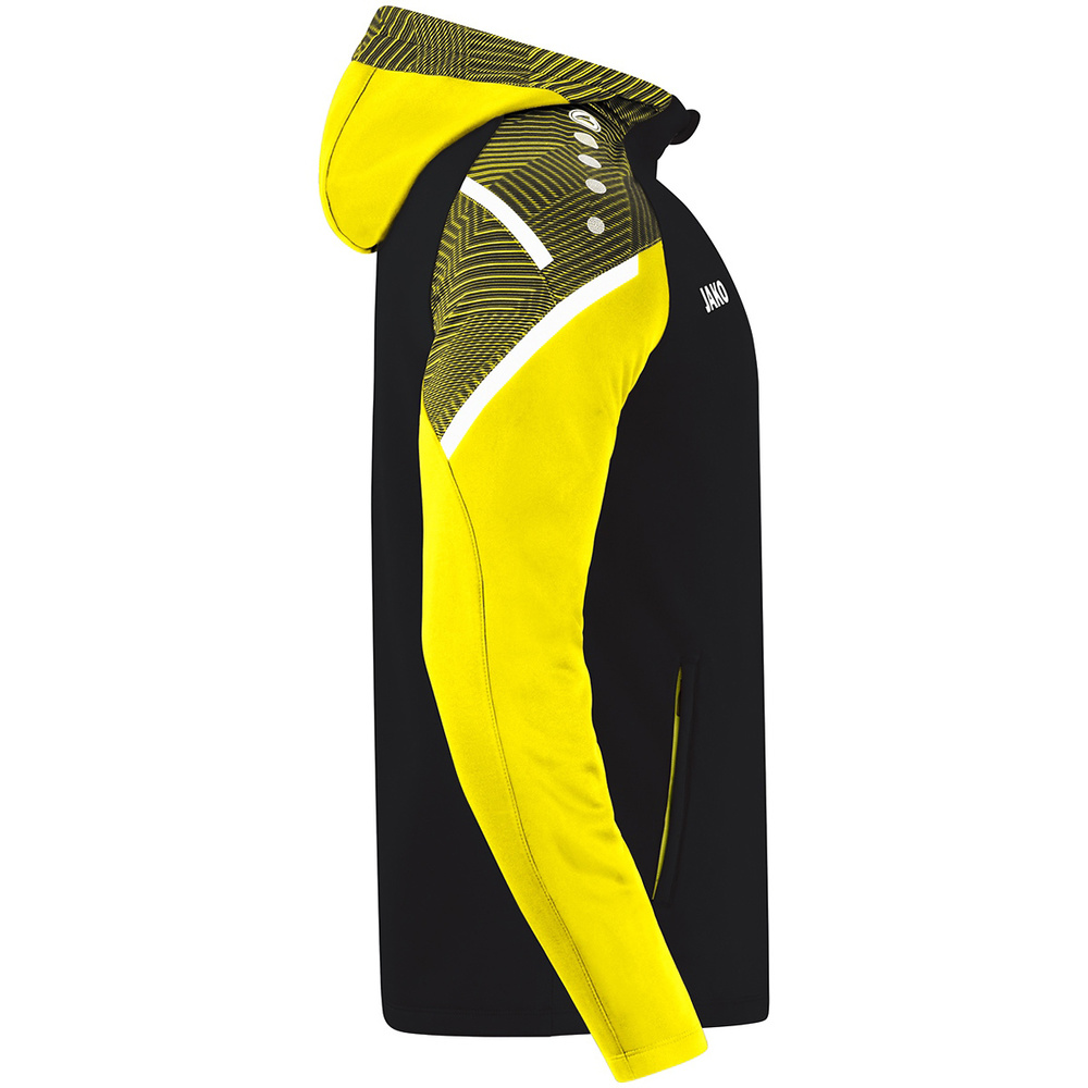 HOODED JACKET JAKO PERFORMANCE, BLACK-SOFT-YELLOW MEN. 