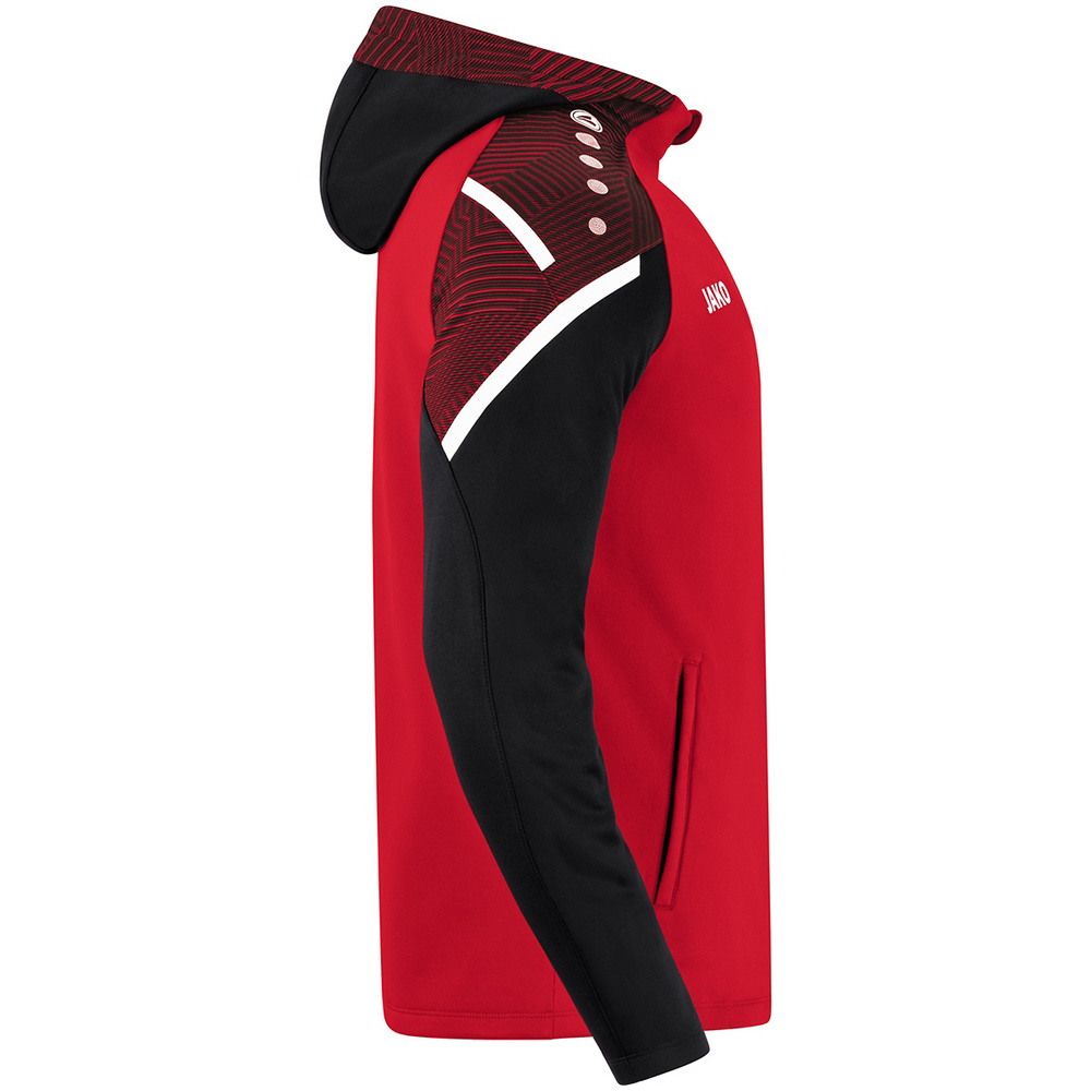 HOODED JACKET JAKO PERFORMANCE, RED-BLACK MEN. 