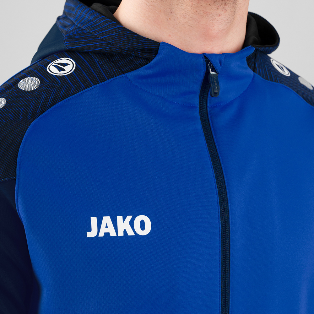 HOODED JACKET JAKO PERFORMANCE, ROYAL-SEABLUE KIDS. 