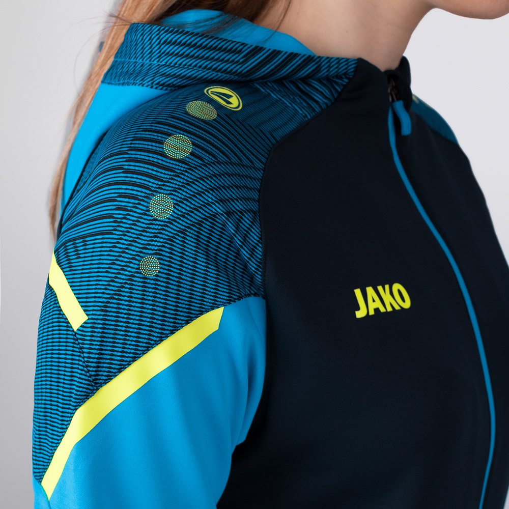 HOODED JACKET JAKO PERFORMANCE, SEABLUE-JAKO BLUE WOMEN. 