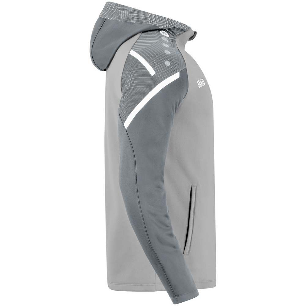 HOODED JACKET JAKO PERFORMANCE, SOFT GREY-STONE GREY MEN. 