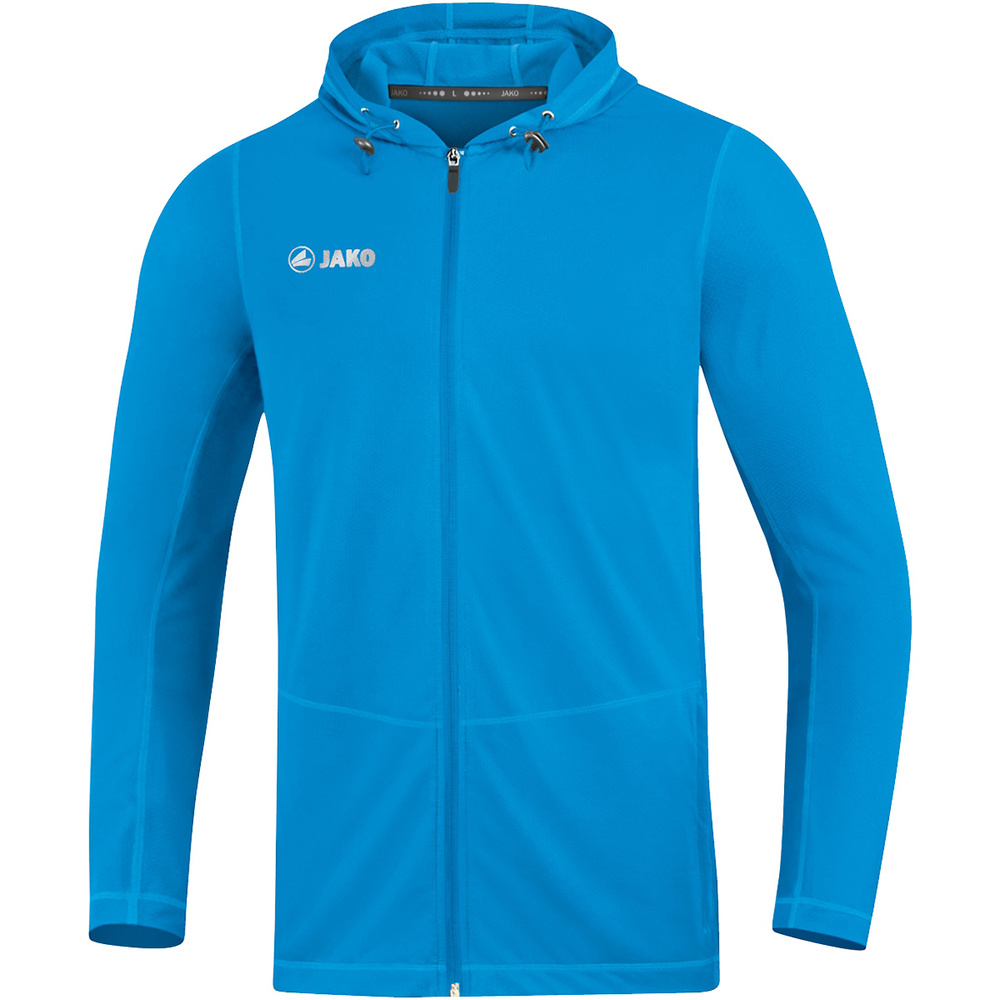 HOODED JACKET JAKO RUN 2.0, JAKO BLUE KIDS. 