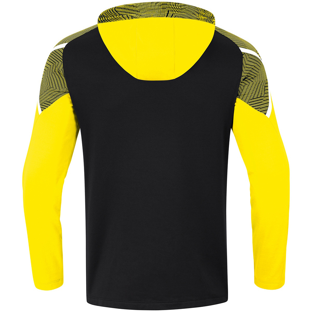 HOODED SWEATER JAKO PERFORMANCE, BLACK-SOFT YELLOW MEN. 