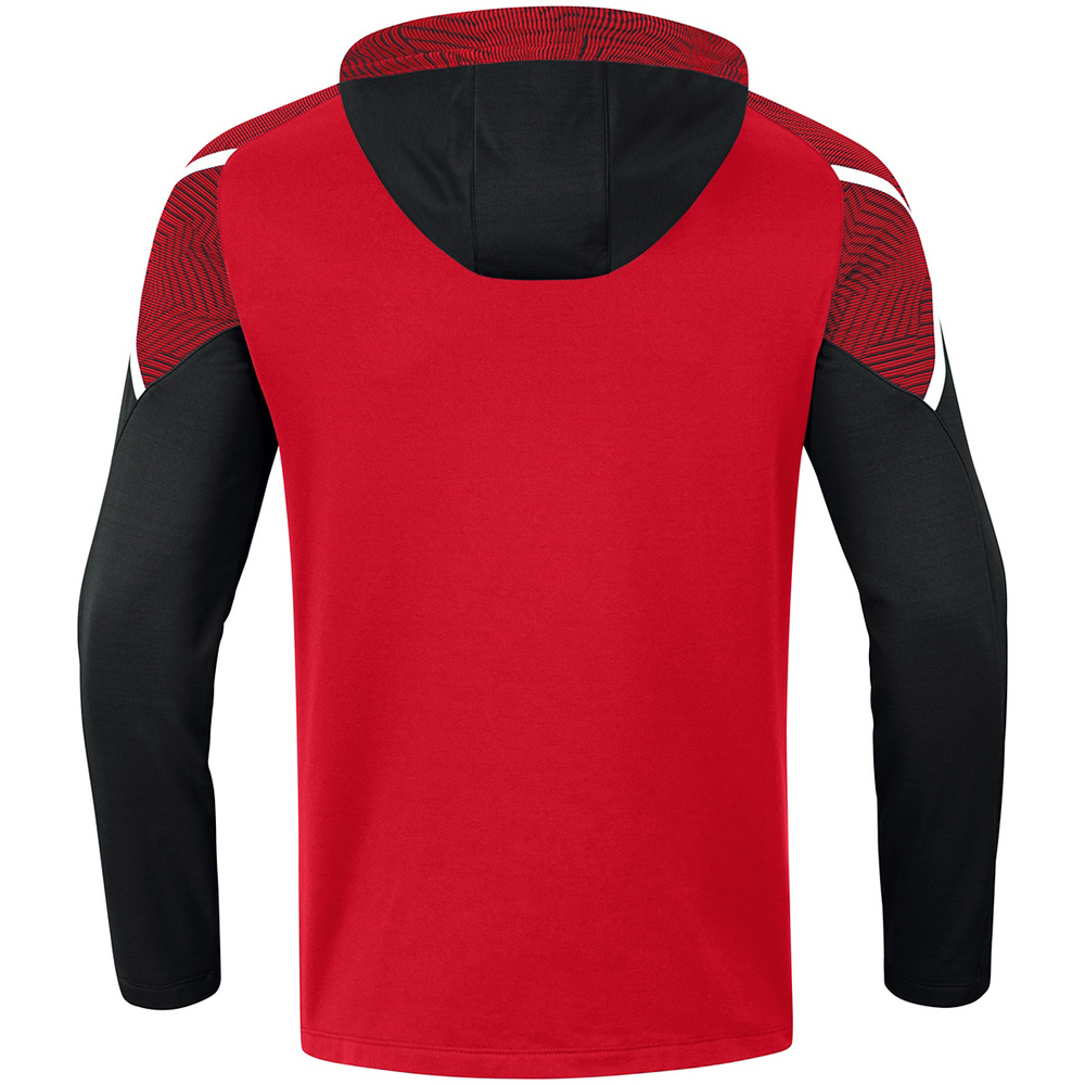 HOODED SWEATER JAKO PERFORMANCE, RED-BLACK MEN. 