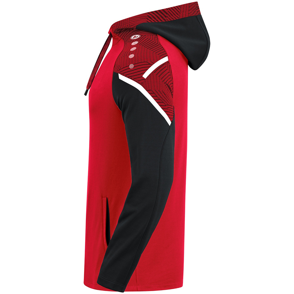 HOODED SWEATER JAKO PERFORMANCE, RED-BLACK MEN. 