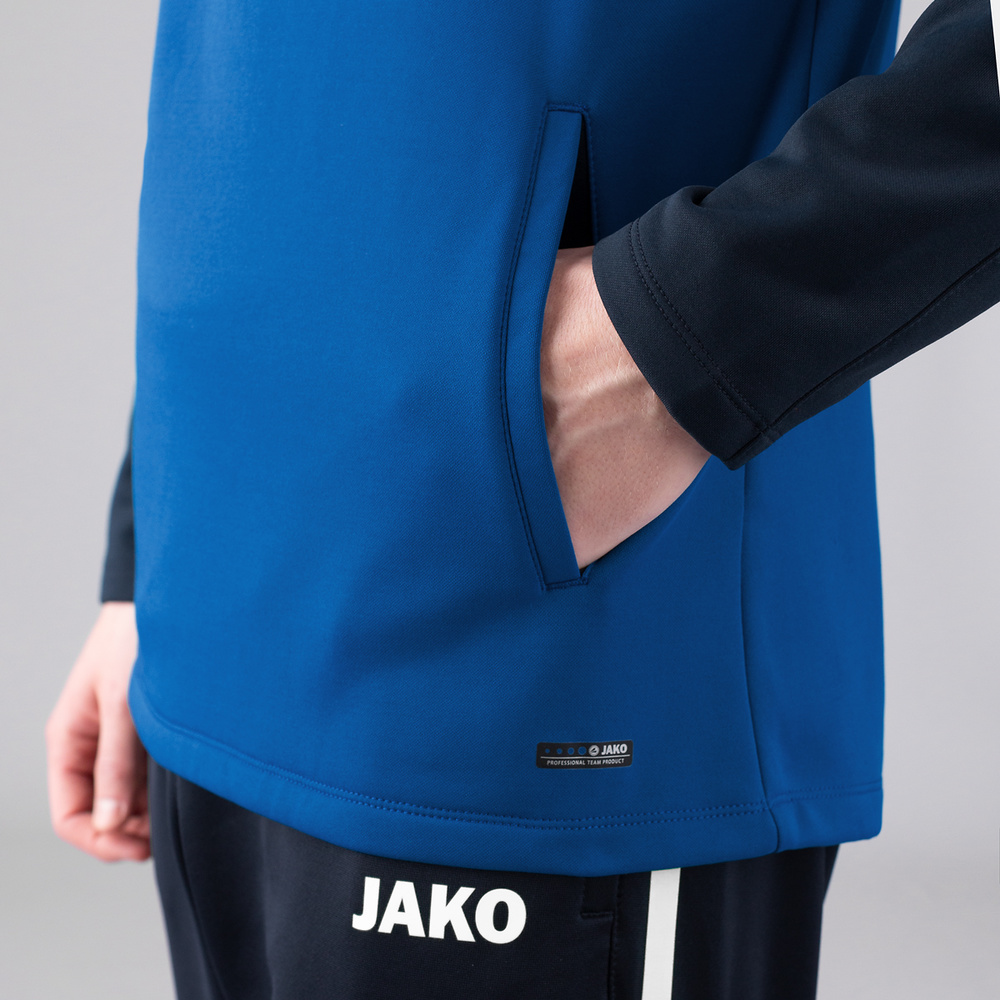 HOODED SWEATER JAKO PERFORMANCE, ROYAL-SEABLUE KIDS. 