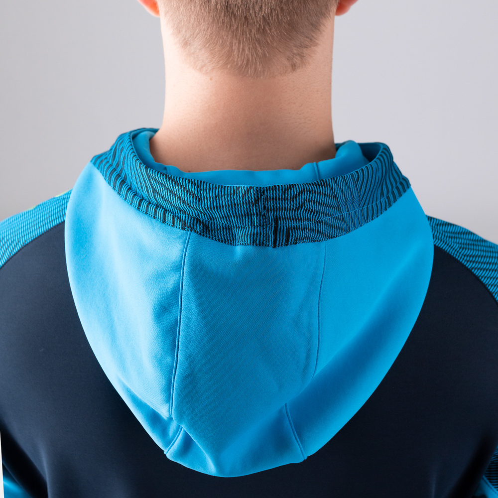 HOODED SWEATER JAKO PERFORMANCE, SEABLUE-JAKO BLUE KIDS. 