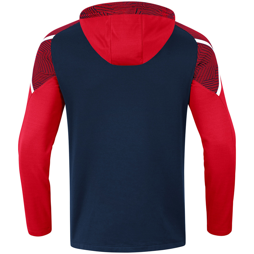 HOODED SWEATER JAKO PERFORMANCE, SEABLUE-RED MEN. 