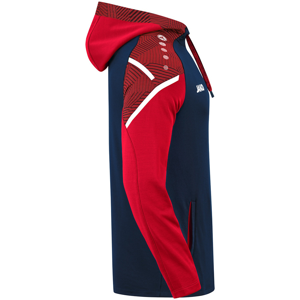 HOODED SWEATER JAKO PERFORMANCE, SEABLUE-RED MEN. 