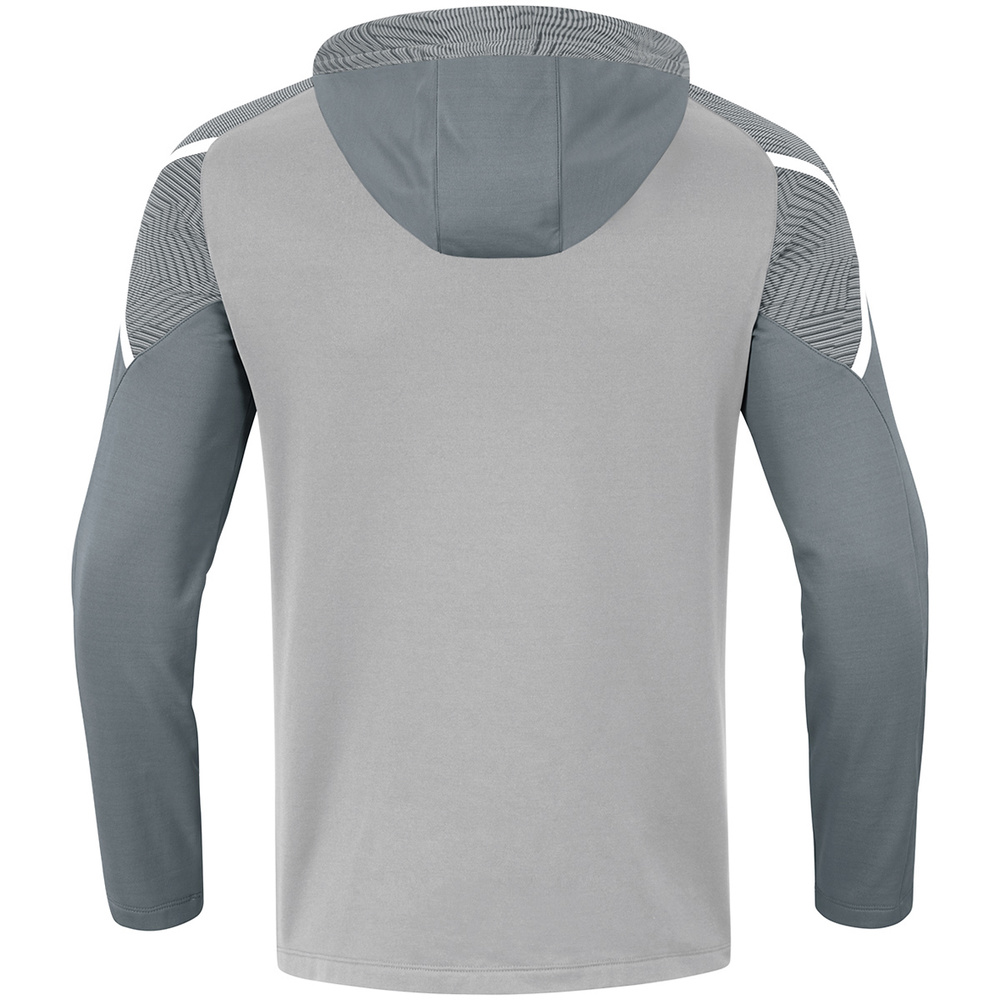 HOODED SWEATER JAKO PERFORMANCE, SOFT GREY-STONE GREY KIDS. 