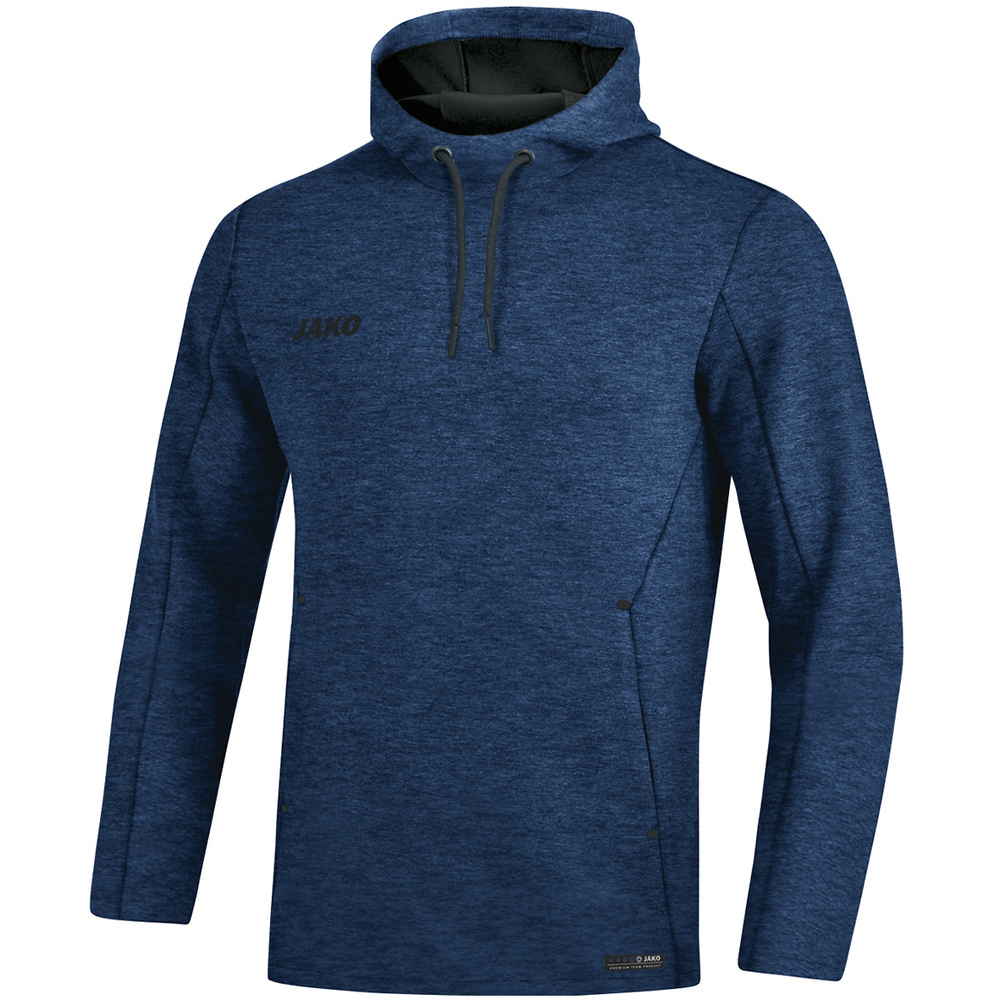 HOODED SWEATER JAKO PREMIUM BASICS, SEABLUE MELANGE MEN. 