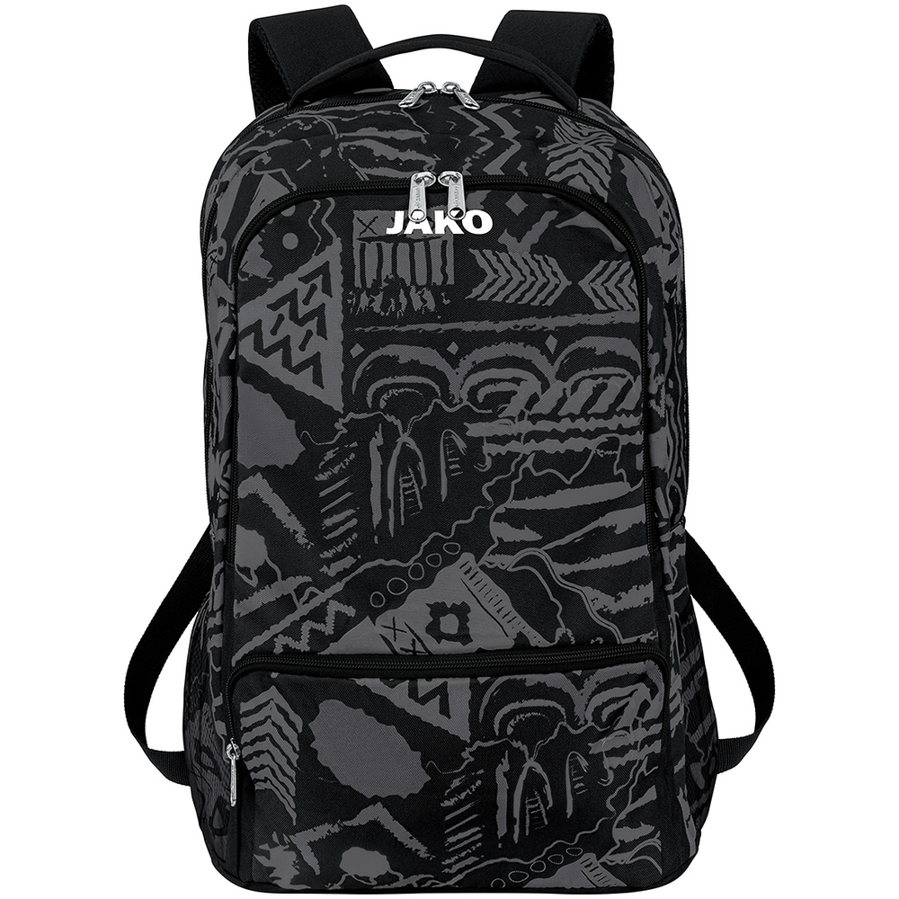 JAKO BACKPACK TROPICANA, BLACK-GREY. 