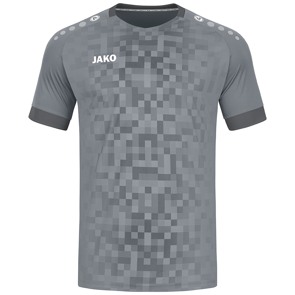 JAKO PIXEL JERSEY SHORT SLEEVE, STONE GREY UNISEX. 