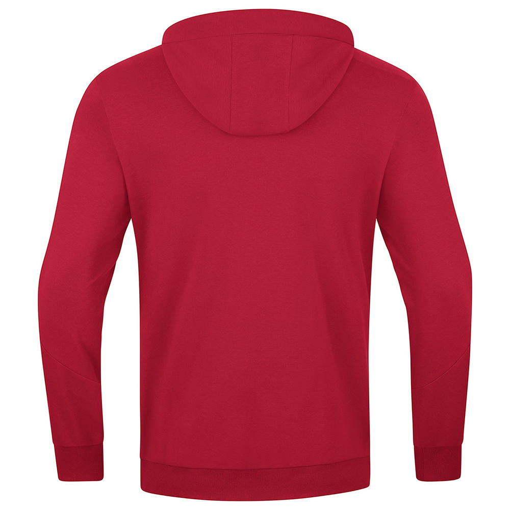 JAKO POWER HOODED JACKET, RED-WHITE WOMEN. 