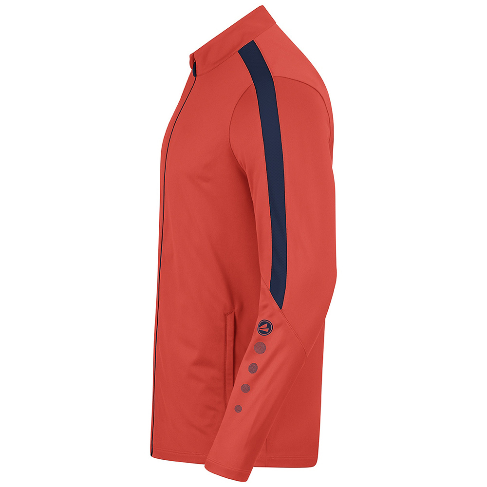 JAKO POWER POLYESTER JACKET, FLAME-SEABLUE WOMEN. 