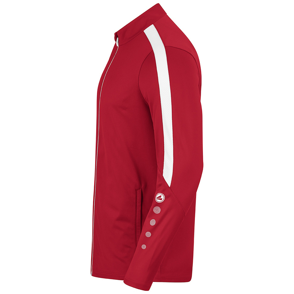 JAKO POWER POLYESTER JACKET, RED-WHITE WOMEN. 