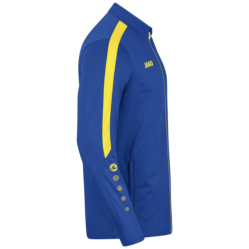 JAKO POWER POLYESTER JACKET, ROYAL-CITRO KIDS. 