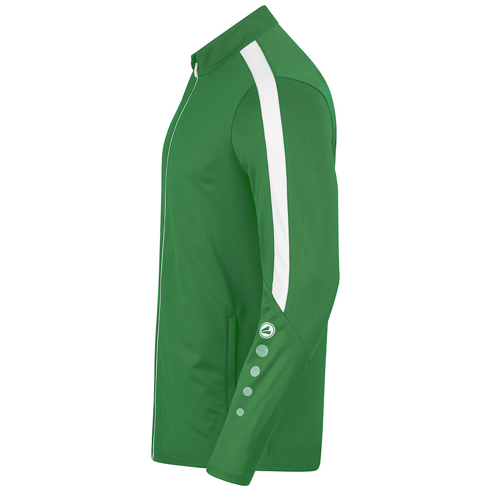 JAKO POWER POLYESTER JACKET, SPORT GREEN-WHITE MEN. 