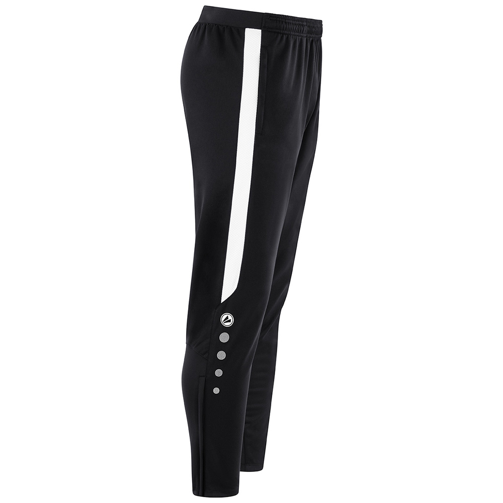 JAKO POWER POLYESTER TROUSERS, BLACK-WHITE MEN. 