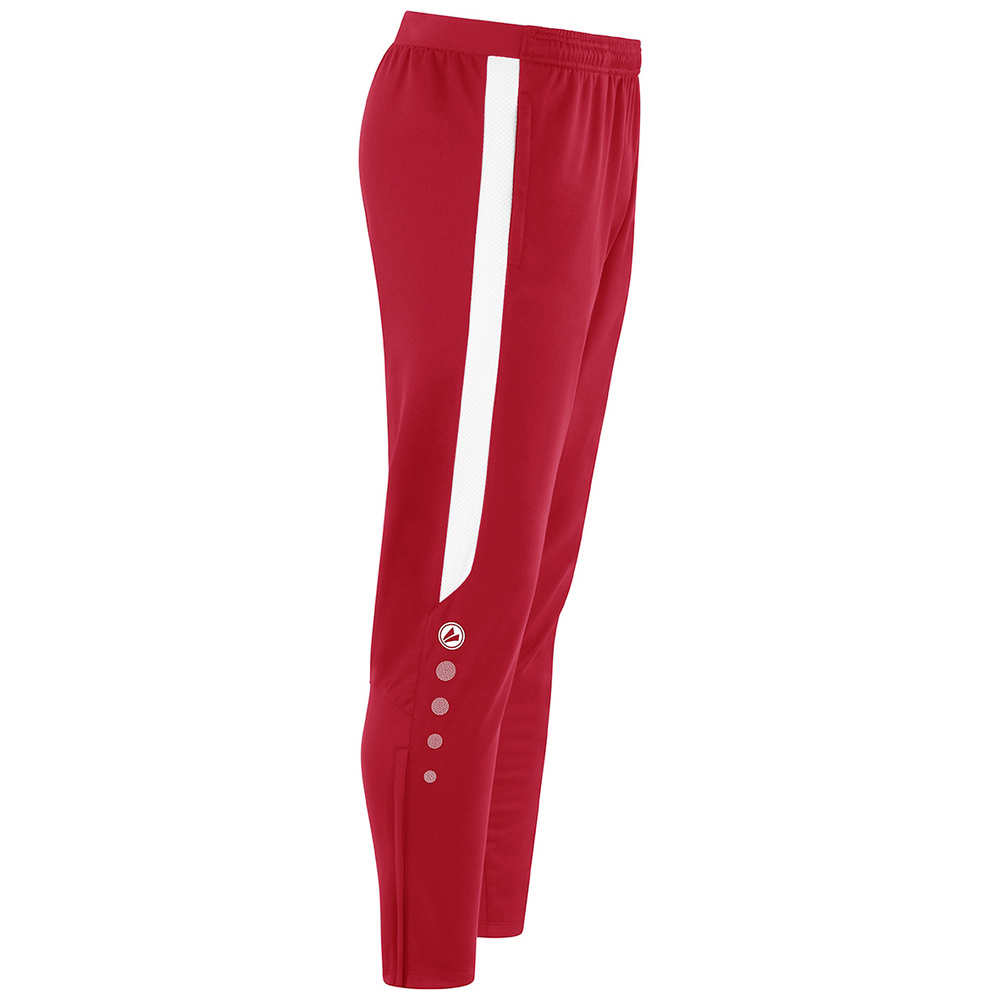 JAKO POWER POLYESTER TROUSERS, RED-WHITE KIDS. 