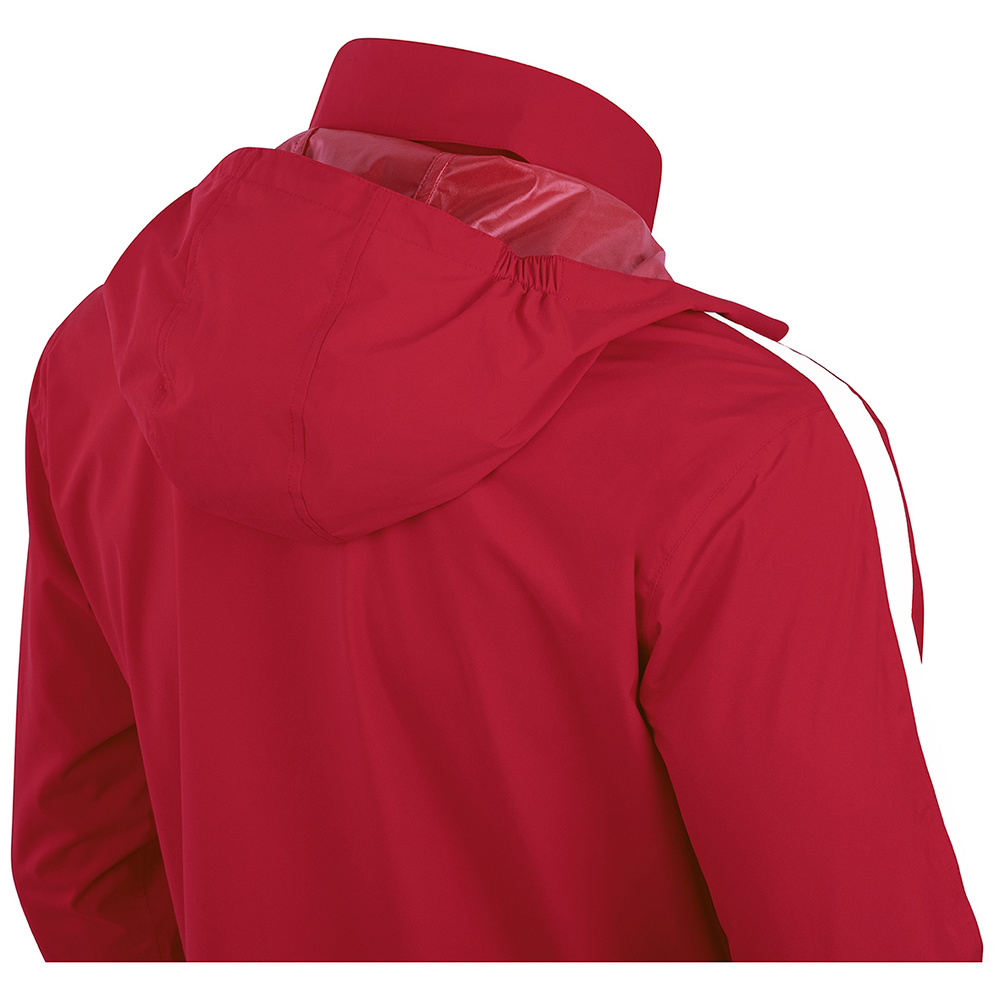 JAKO POWER RAIN JACKET, RED-WHITE UNISEX. 