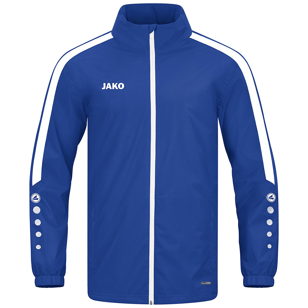 JAKO POWER RAIN JACKET, ROYAL-WHITE KIDS. 