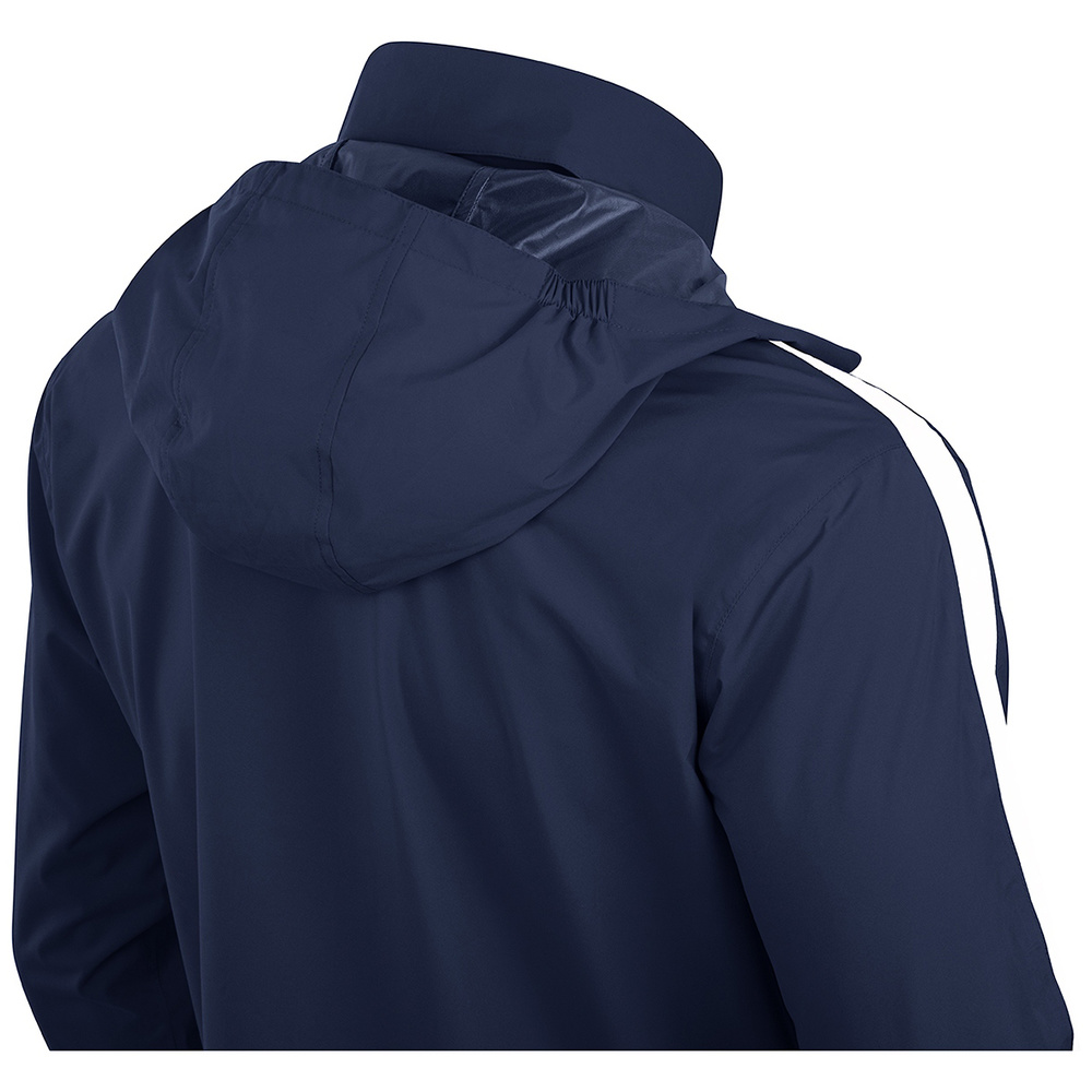 JAKO POWER RAIN JACKET, SEABLUE-WHITE UNISEX. 