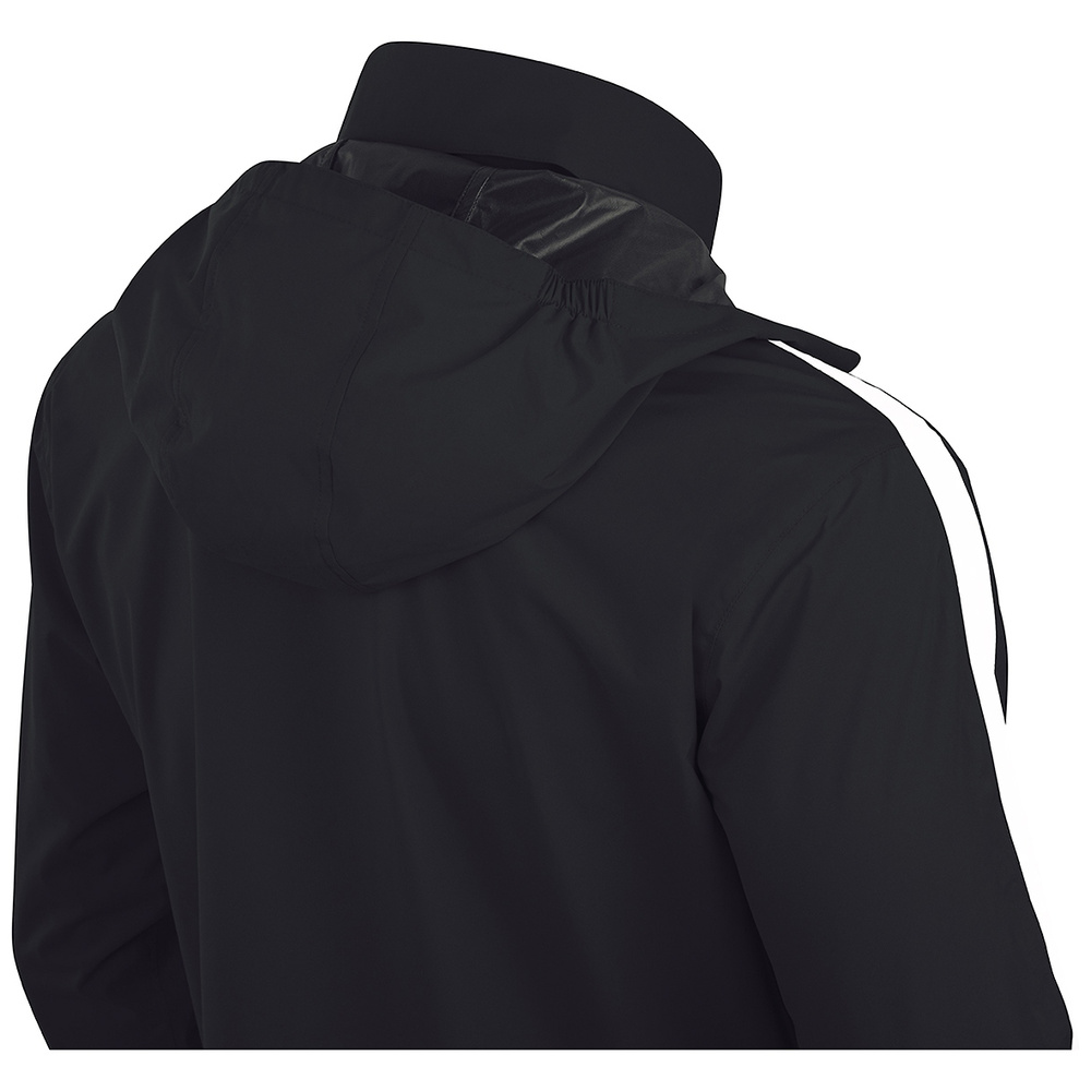 JAKO POWER RAIN JACKET BLACK WHITE UNISEX