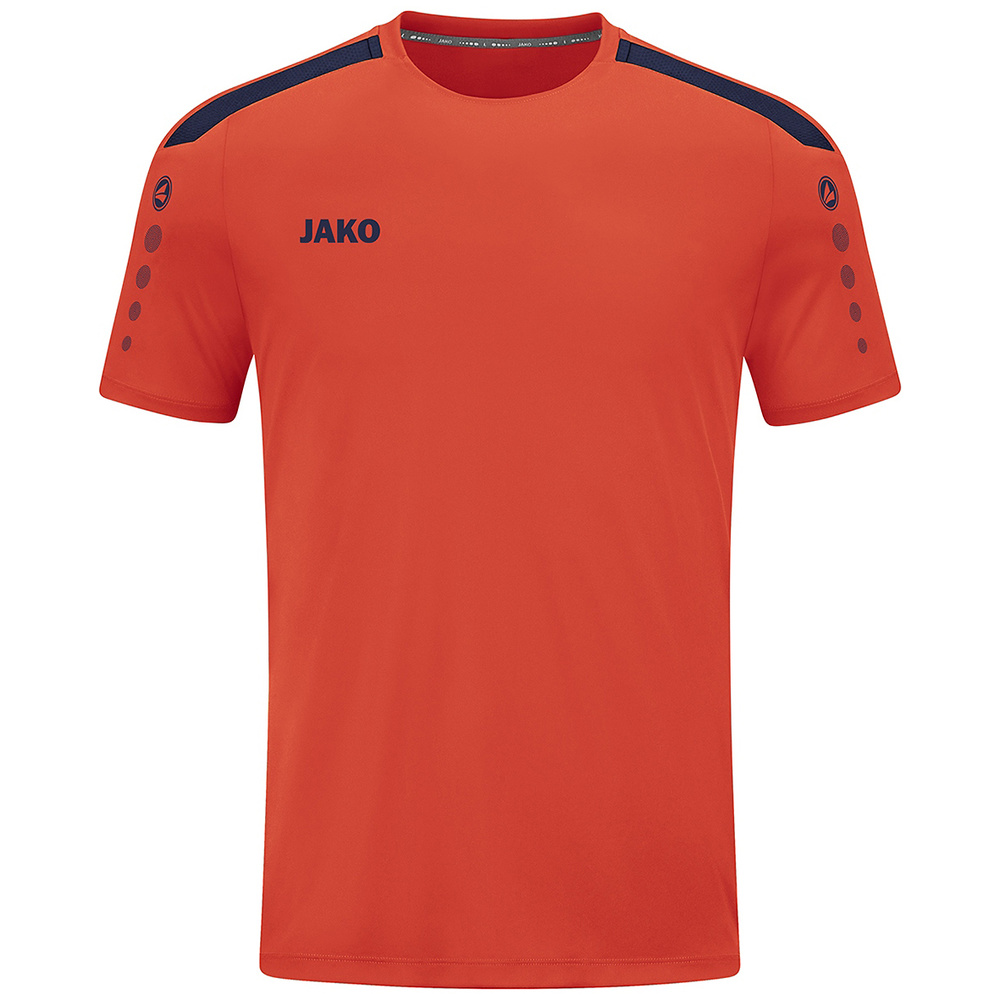 JAKO POWER T-SHIRT SHORT SLEEVE, FLAME-SEABLUE KIDS. 