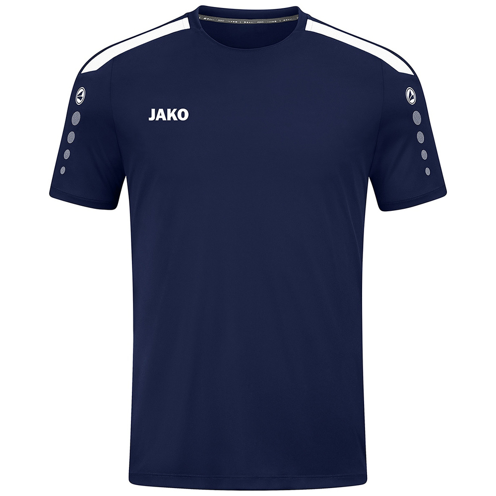 JAKO POWER T-SHIRT SHORT SLEEVE, SEABLUE-WHITE KIDS. 